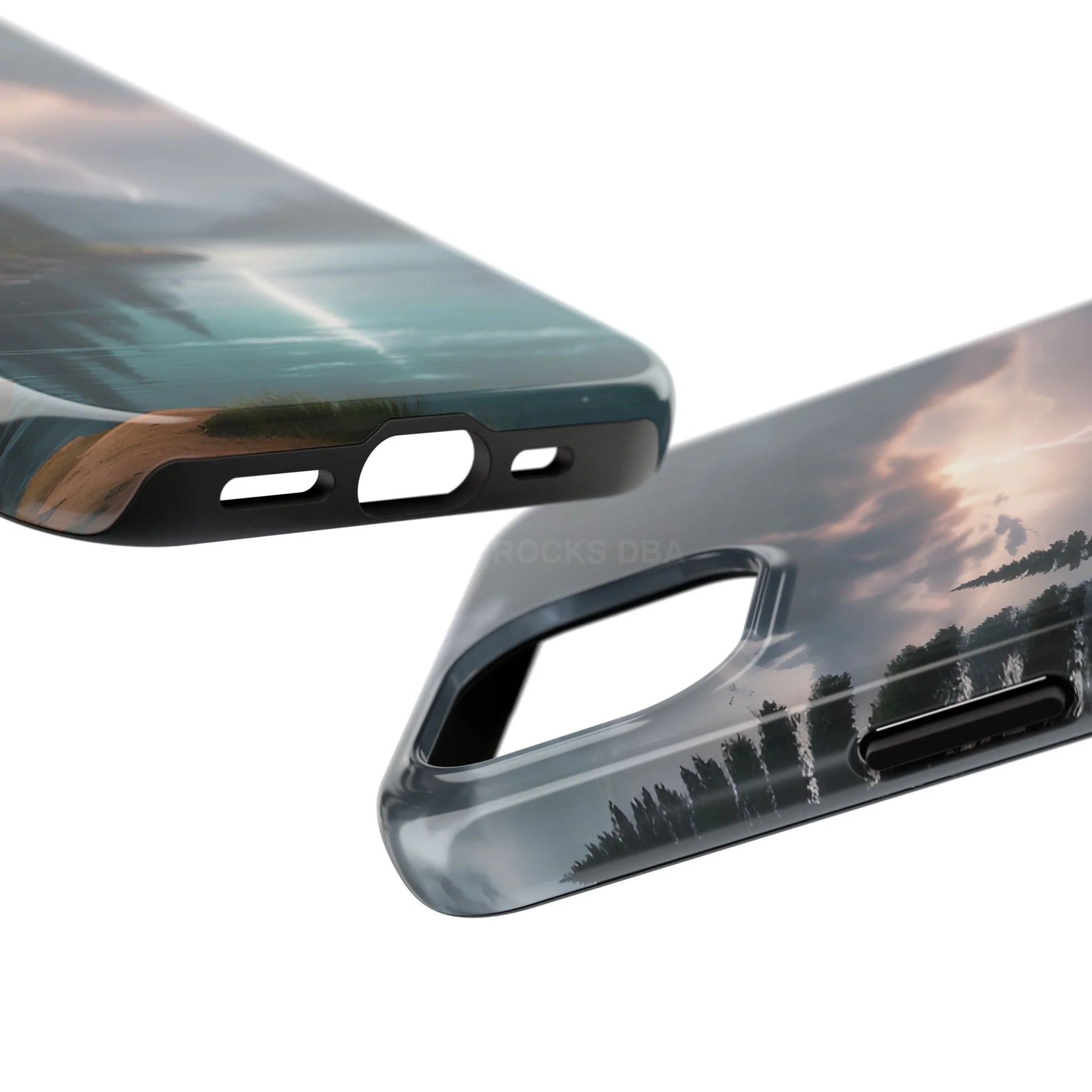 Stormy Lake Tough Phone Cases for Adventurers Protective Phone Cover Outdoor Enthusiast Gift Stylish Cases for Nature
