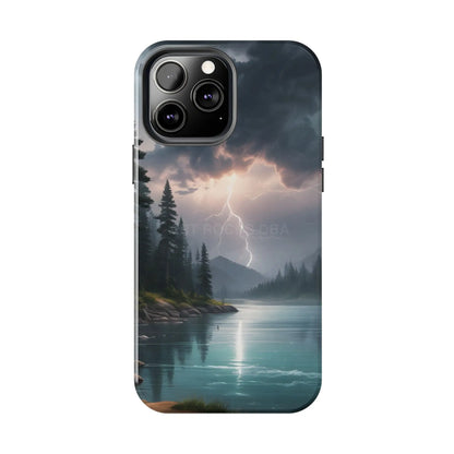 Stormy Lake Tough Phone Cases for Adventurers Protective Phone Cover Outdoor Enthusiast Gift Stylish Cases for Nature
