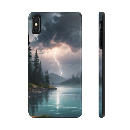 Stormy Lake Tough Phone Cases for Adventurers Protective Phone Cover Outdoor Enthusiast Gift Stylish Cases for Nature