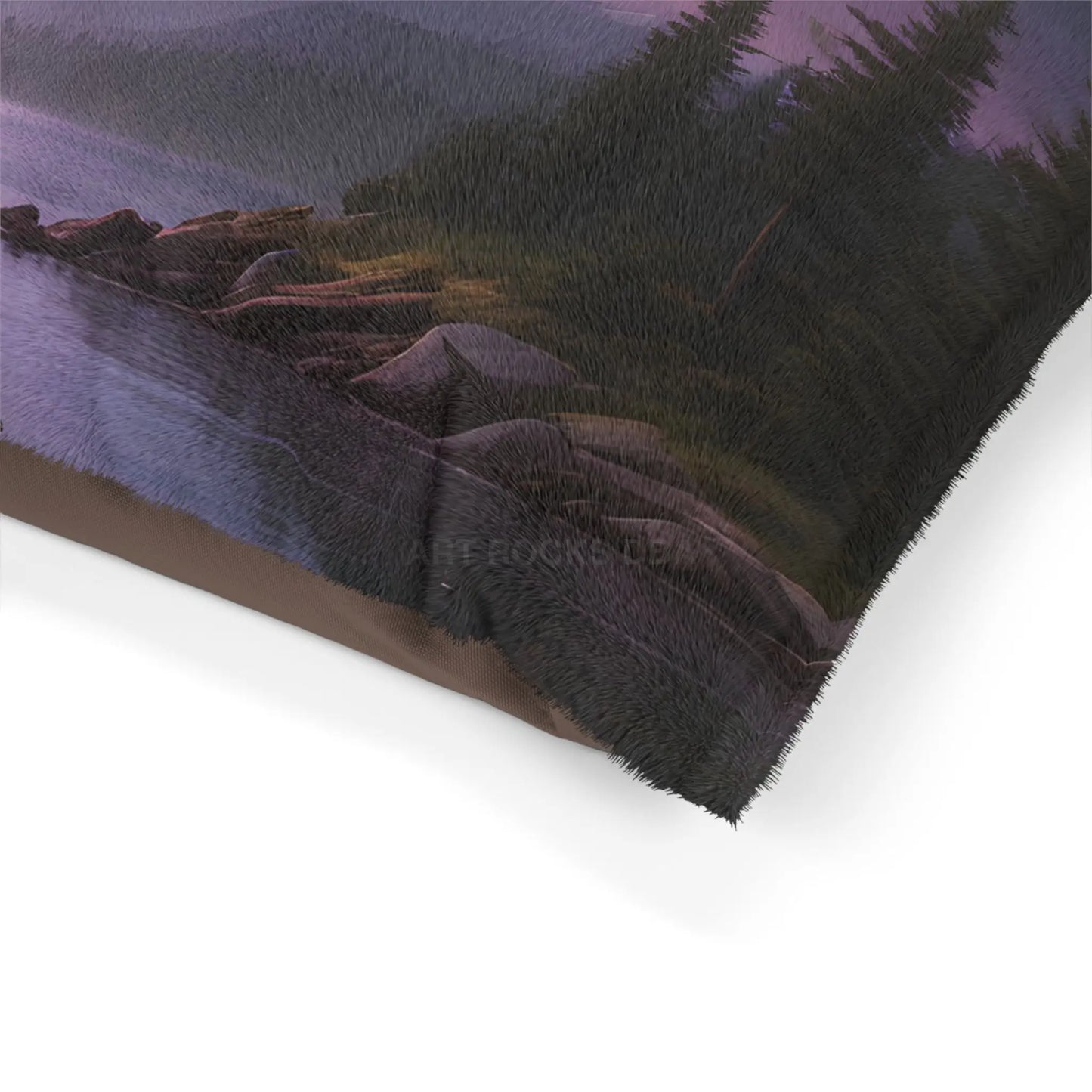Stormy Mountain Lightning Pet Bed — Cozy Scenic Dog & Cat Cushion - Pets