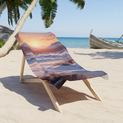 Sunset Snow Beach Towel - 30’’ × 60’’ - Home Decor