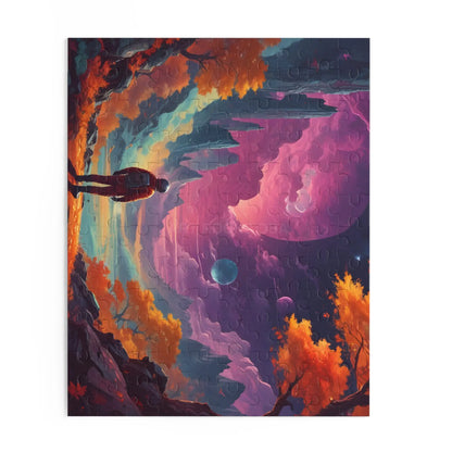 Surreal Space Explorer Jigsaw Puzzle —(120/252/500 pcs) - Puzzle