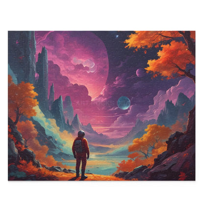 Surreal Space Explorer Jigsaw Puzzle —(120/252/500 pcs) - 20’’ × 16’’ (500 pcs) - Puzzle