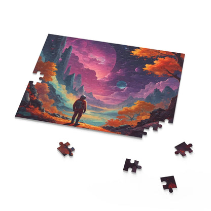 Surreal Space Explorer Jigsaw Puzzle —(120/252/500 pcs) - Puzzle