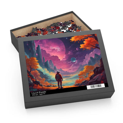 Surreal Space Explorer Jigsaw Puzzle —(120/252/500 pcs) - Puzzle