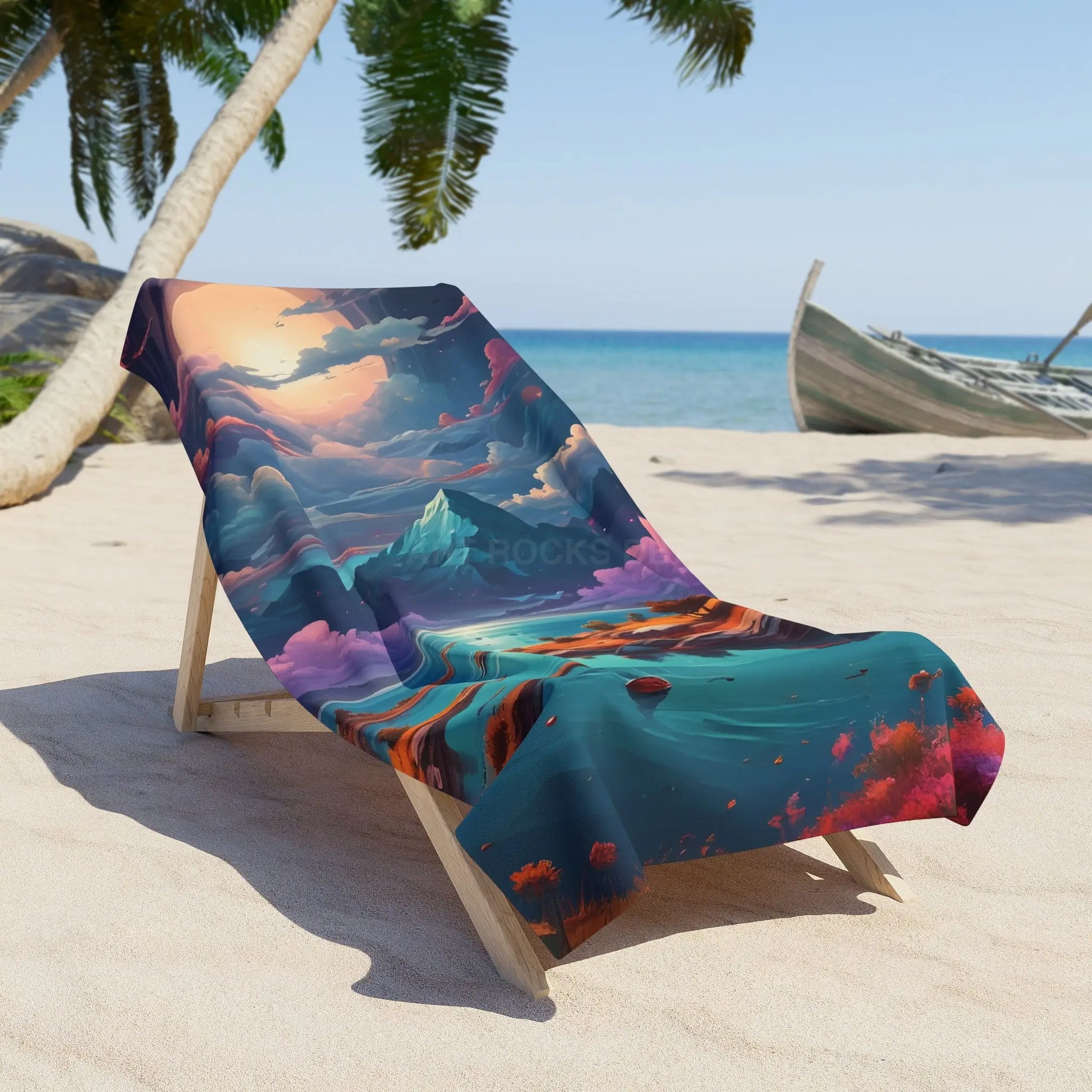 Surreal Sunset Beach Towel - Home Decor