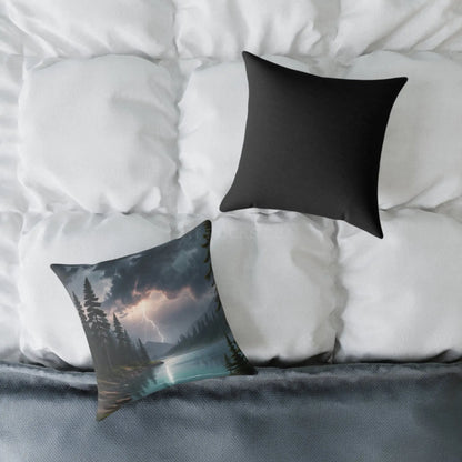 Thunderstorm on The Lake Pillow Cozy Home Decor Rustic Gift Outdoor Vibes Nature Lover’s Accent Cushion - Home Decor
