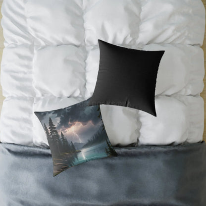 Thunderstorm on The Lake Pillow Cozy Home Decor Rustic Gift Outdoor Vibes Nature Lover’s Accent Cushion - Home Decor