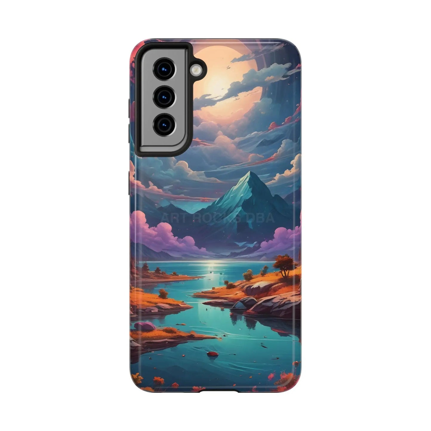 Trippy Landscape Tough Phone Cases | Nature Vibe Outdoor Lovers Gift for Adventurers Ideal for Travel Landscape Design