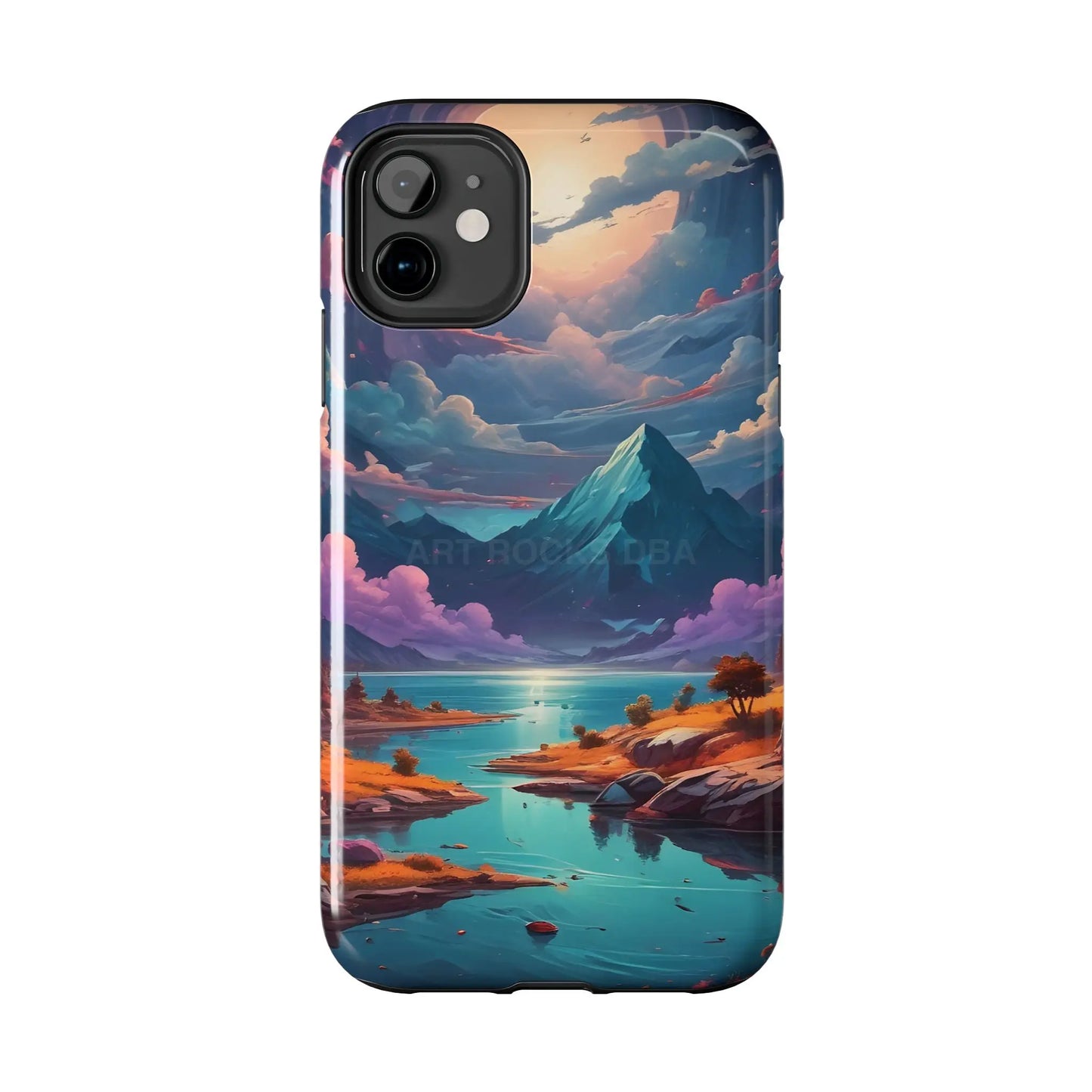 Trippy Landscape Tough Phone Cases | Nature Vibe Outdoor Lovers Gift for Adventurers Ideal for Travel Landscape Design