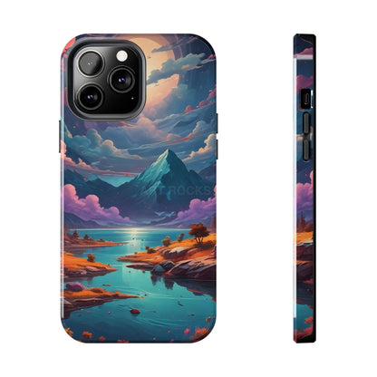 Trippy Landscape Tough Phone Cases | Nature Vibe Outdoor Lovers Gift for Adventurers Ideal for Travel Landscape Design