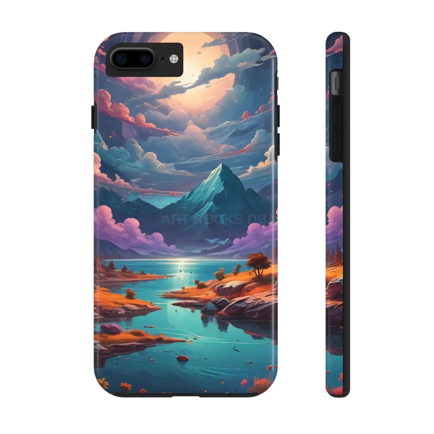 Trippy Landscape Tough Phone Cases | Nature Vibe Outdoor Lovers Gift for Adventurers Ideal for Travel Landscape Design