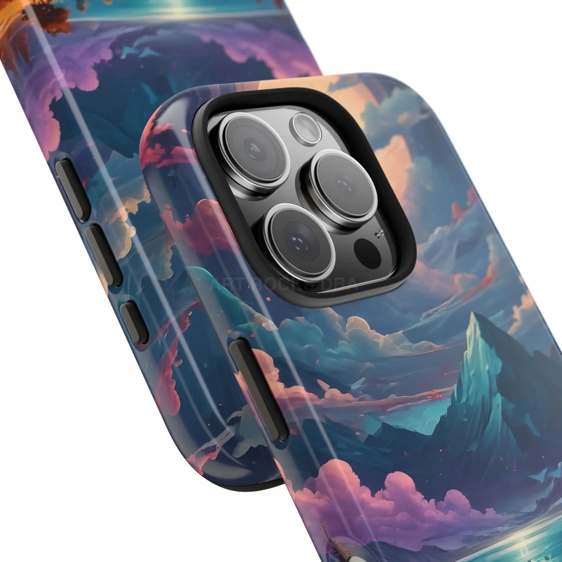 Trippy Landscape Tough Phone Cases | Nature Vibe Outdoor Lovers Gift for Adventurers Ideal for Travel Landscape Design