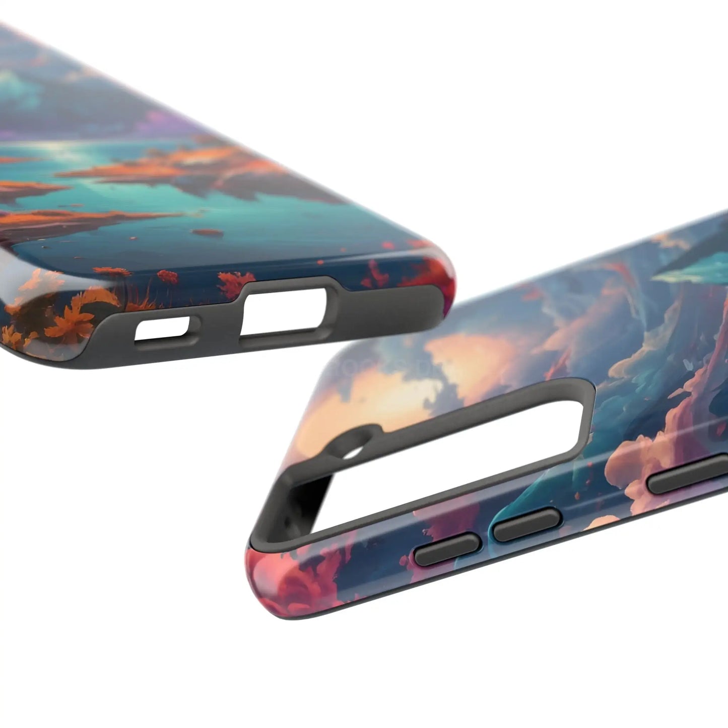 Trippy Landscape Tough Phone Cases | Nature Vibe Outdoor Lovers Gift for Adventurers Ideal for Travel Landscape Design
