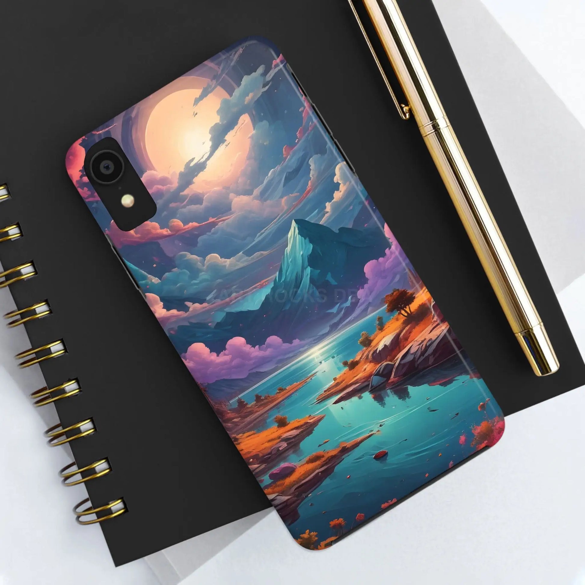 Trippy Landscape Tough Phone Cases | Nature Vibe Outdoor Lovers Gift for Adventurers Ideal for Travel Landscape Design
