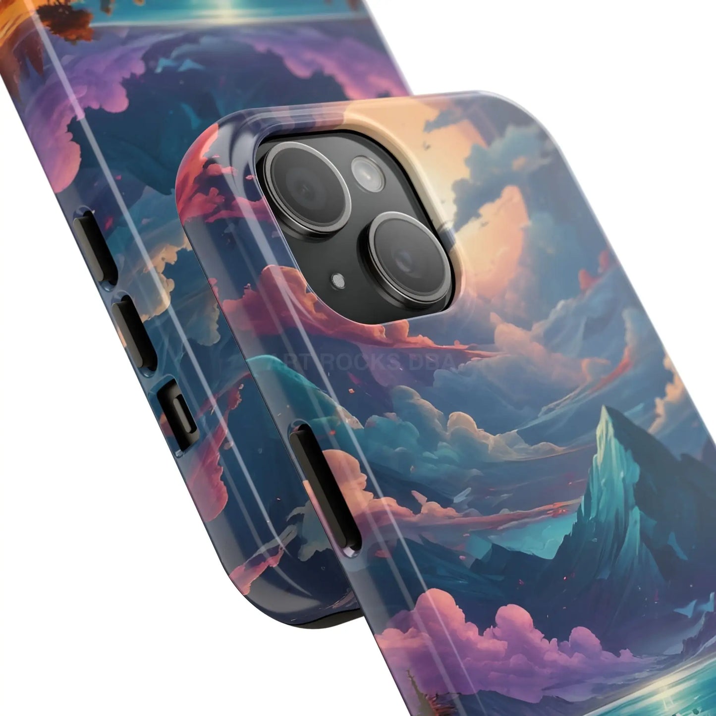 Trippy Landscape Tough Phone Cases | Nature Vibe Outdoor Lovers Gift for Adventurers Ideal for Travel Landscape Design