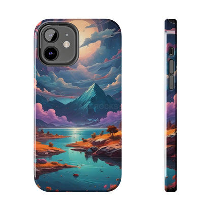 Trippy Landscape Tough Phone Cases | Nature Vibe Outdoor Lovers Gift for Adventurers Ideal for Travel Landscape Design