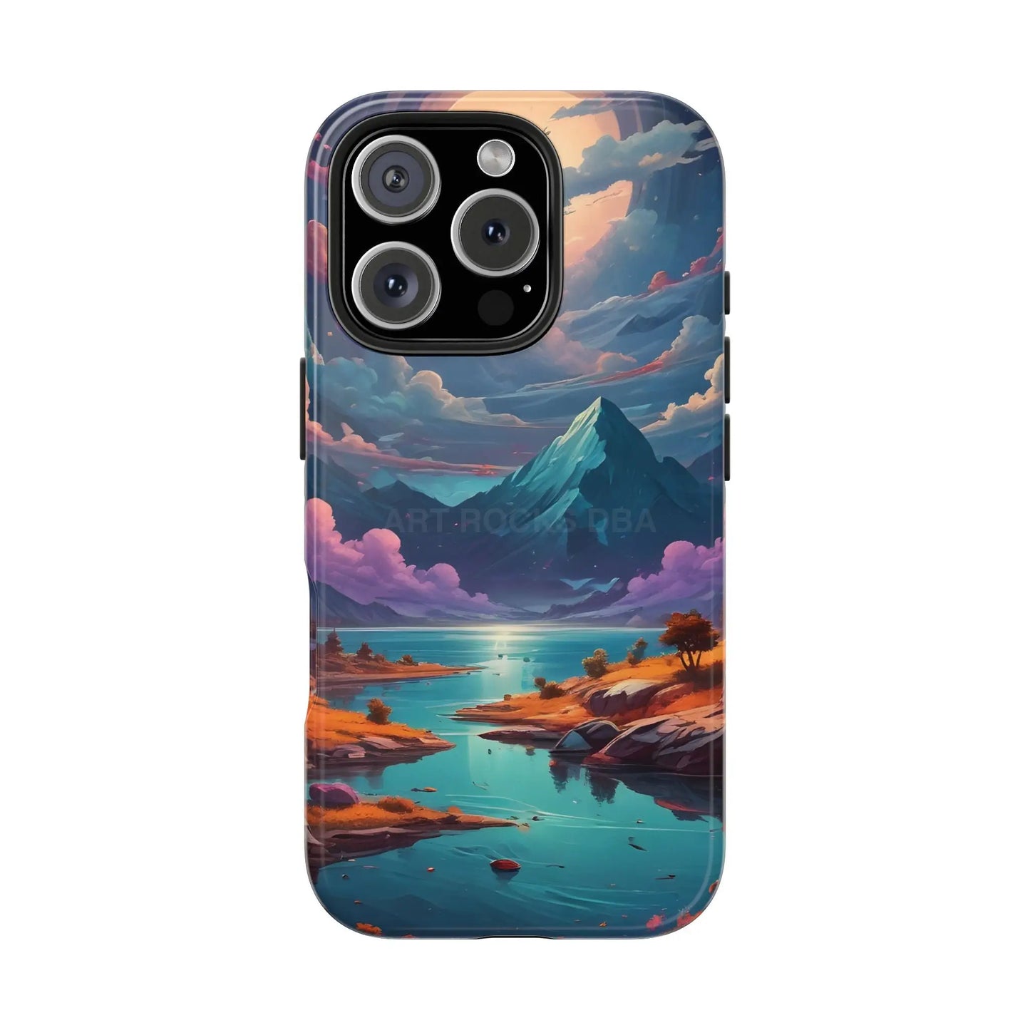 Trippy Landscape Tough Phone Cases | Nature Vibe Outdoor Lovers Gift for Adventurers Ideal for Travel Landscape Design