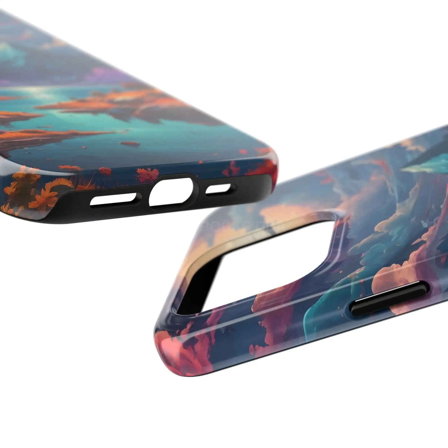 Trippy Landscape Tough Phone Cases | Nature Vibe Outdoor Lovers Gift for Adventurers Ideal for Travel Landscape Design