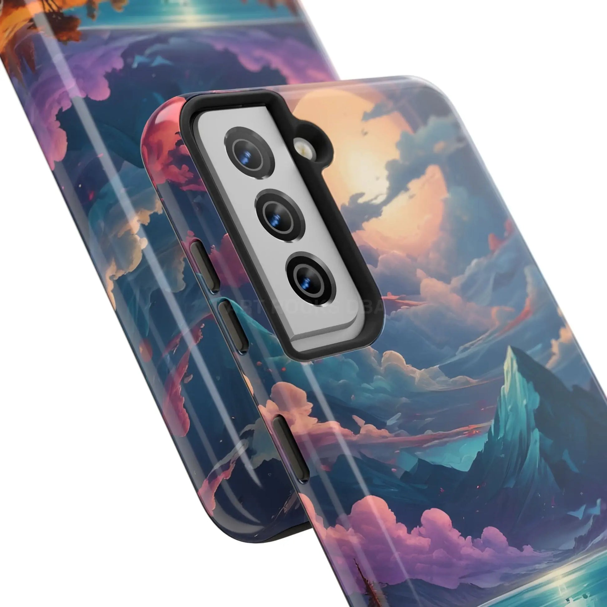 Trippy Landscape Tough Phone Cases | Nature Vibe Outdoor Lovers Gift for Adventurers Ideal for Travel Landscape Design