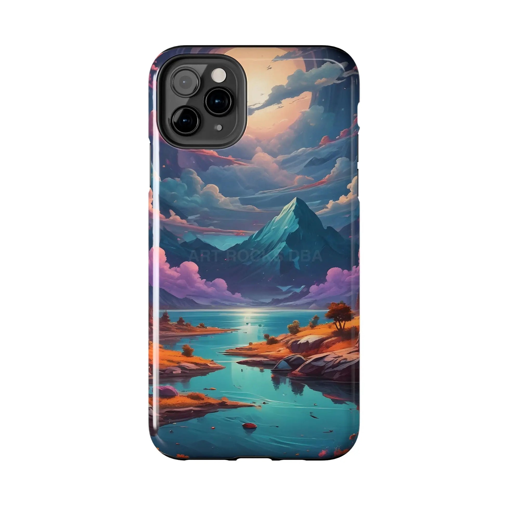 Trippy Landscape Tough Phone Cases | Nature Vibe Outdoor Lovers Gift for Adventurers Ideal for Travel Landscape Design