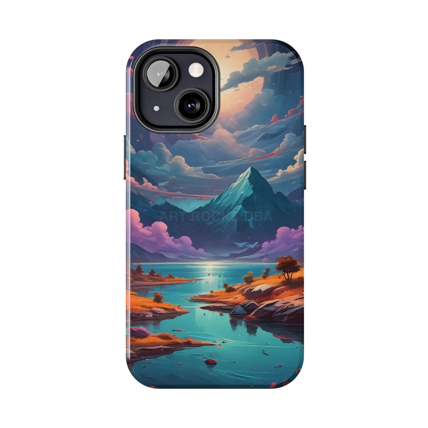 Trippy Landscape Tough Phone Cases | Nature Vibe Outdoor Lovers Gift for Adventurers Ideal for Travel Landscape Design