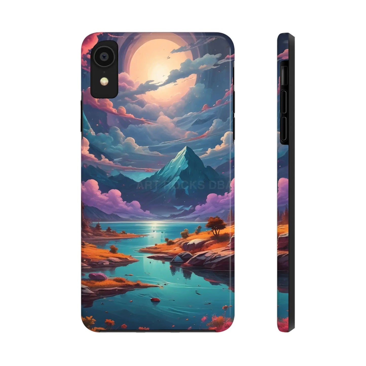 Trippy Landscape Tough Phone Cases | Nature Vibe Outdoor Lovers Gift for Adventurers Ideal for Travel Landscape Design