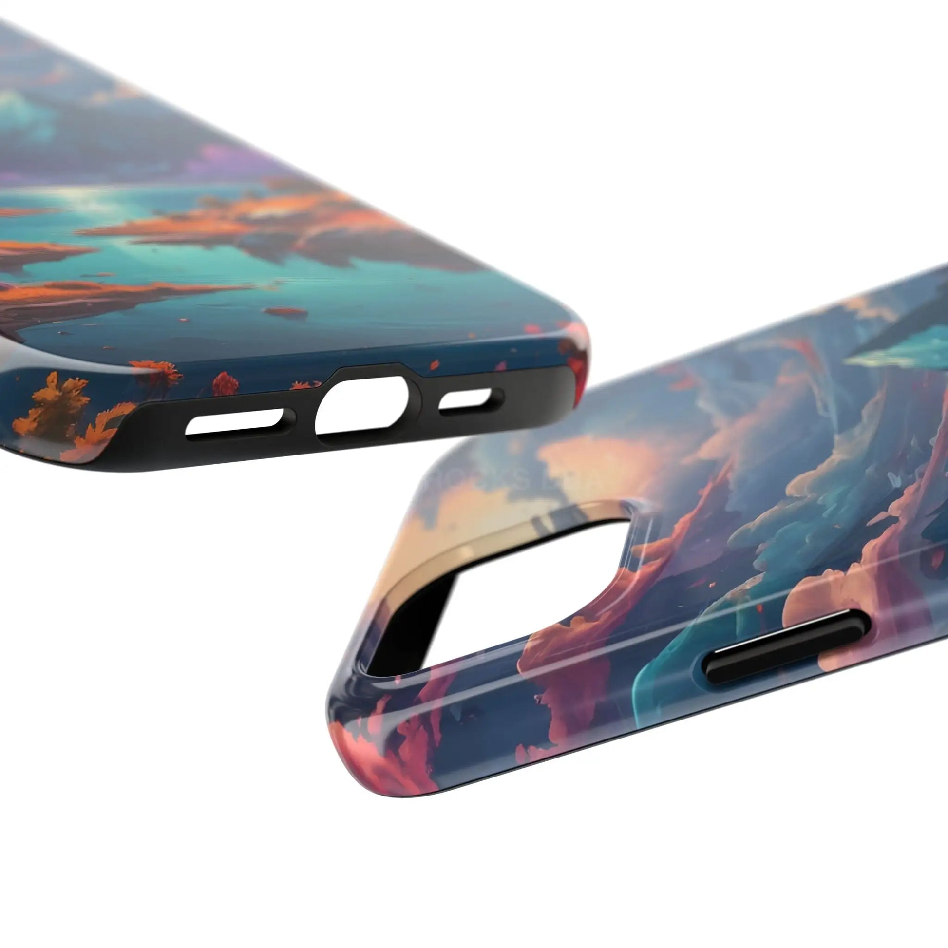 Trippy Landscape Tough Phone Cases | Nature Vibe Outdoor Lovers Gift for Adventurers Ideal for Travel Landscape Design