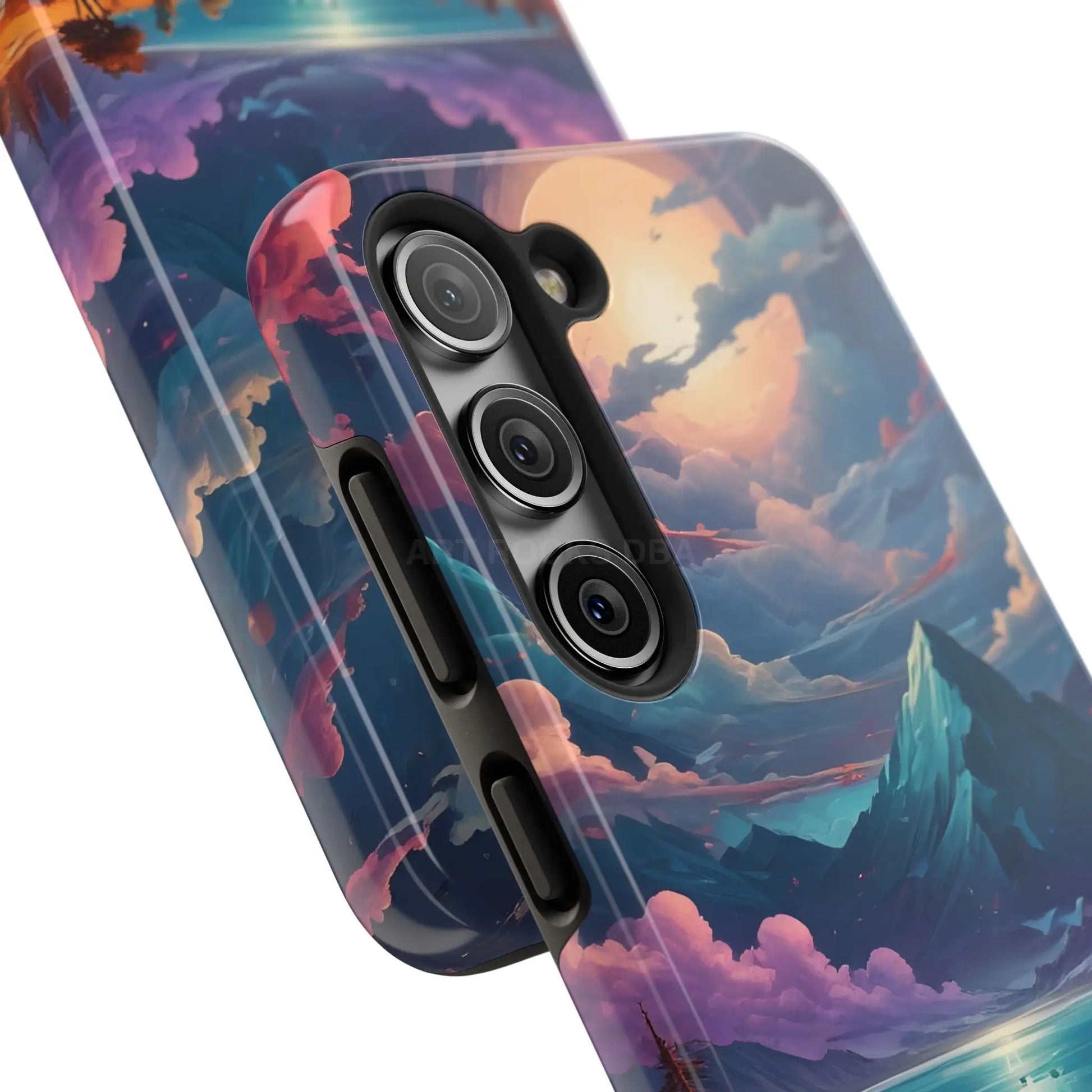 Trippy Landscape Tough Phone Cases | Nature Vibe Outdoor Lovers Gift for Adventurers Ideal for Travel Landscape Design