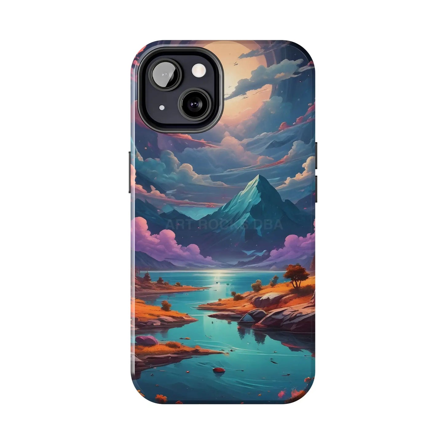 Trippy Landscape Tough Phone Cases | Nature Vibe Outdoor Lovers Gift for Adventurers Ideal for Travel Landscape Design