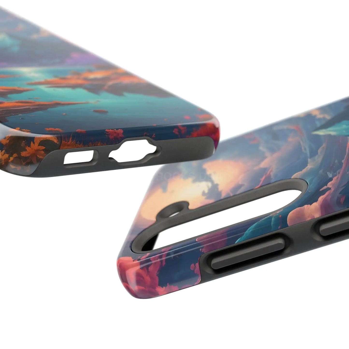 Trippy Landscape Tough Phone Cases | Nature Vibe Outdoor Lovers Gift for Adventurers Ideal for Travel Landscape Design
