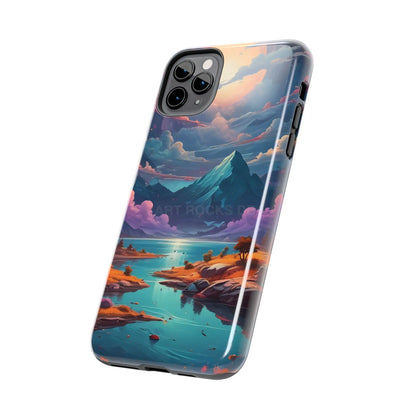 Trippy Landscape Tough Phone Cases | Nature Vibe Outdoor Lovers Gift for Adventurers Ideal for Travel Landscape Design