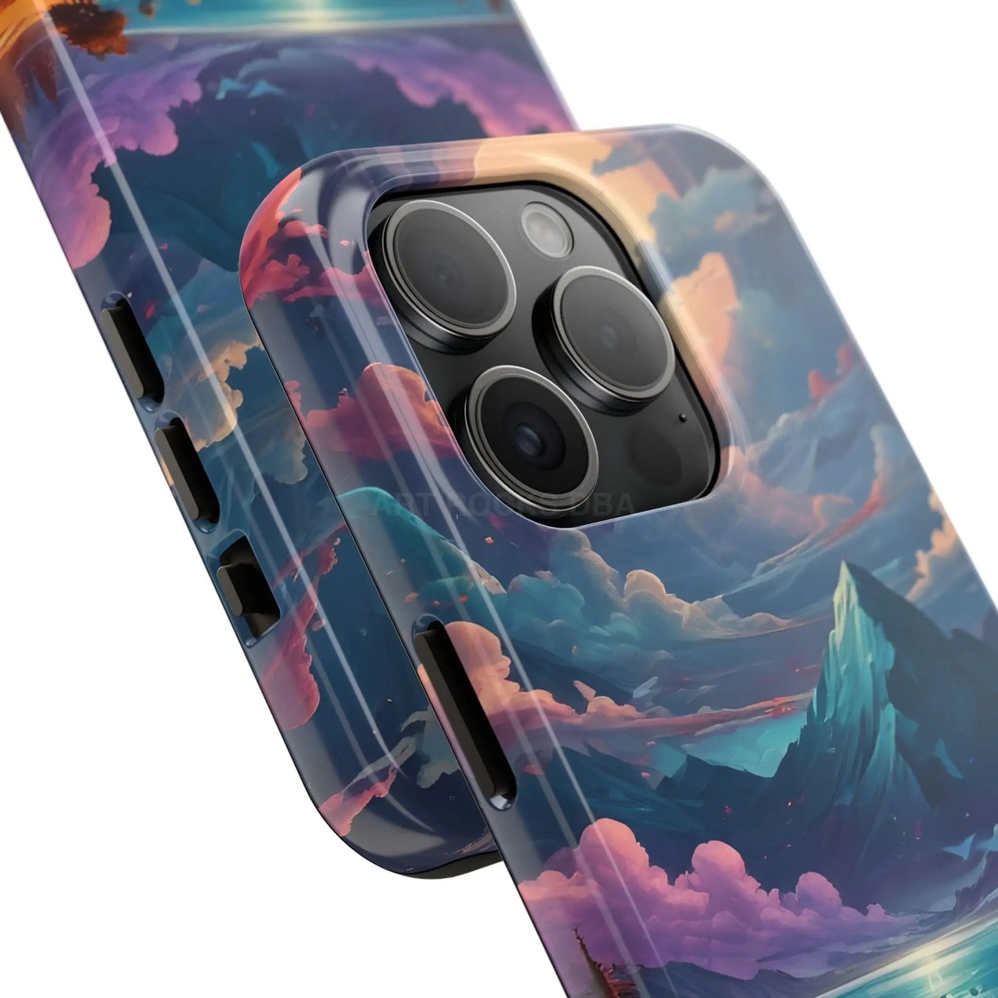 Trippy Landscape Tough Phone Cases | Nature Vibe Outdoor Lovers Gift for Adventurers Ideal for Travel Landscape Design