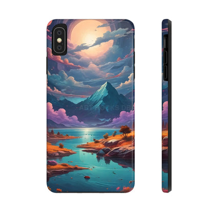 Trippy Landscape Tough Phone Cases | Nature Vibe Outdoor Lovers Gift for Adventurers Ideal for Travel Landscape Design