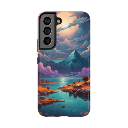 Trippy Landscape Tough Phone Cases | Nature Vibe Outdoor Lovers Gift for Adventurers Ideal for Travel Landscape Design
