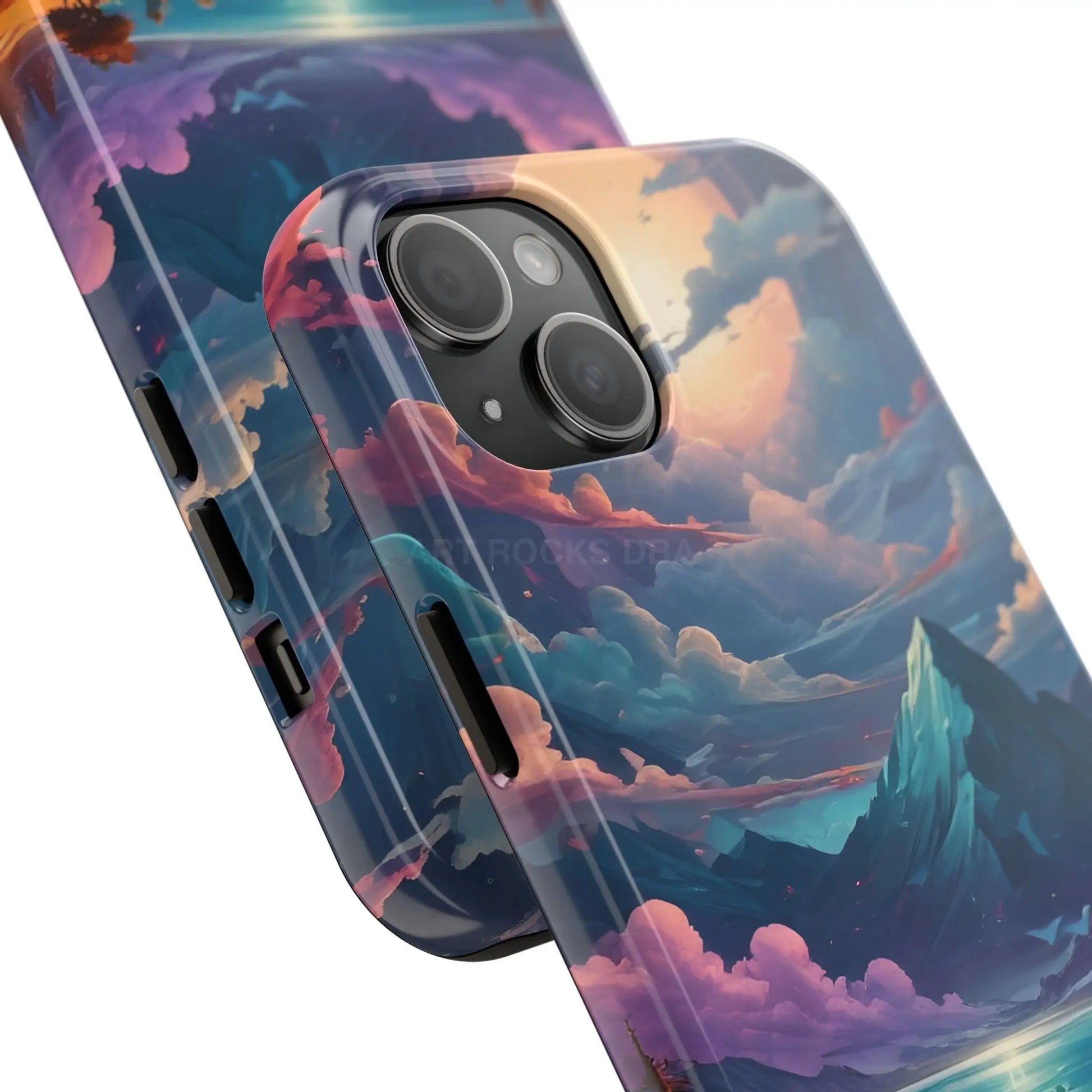 Trippy Landscape Tough Phone Cases | Nature Vibe Outdoor Lovers Gift for Adventurers Ideal for Travel Landscape Design