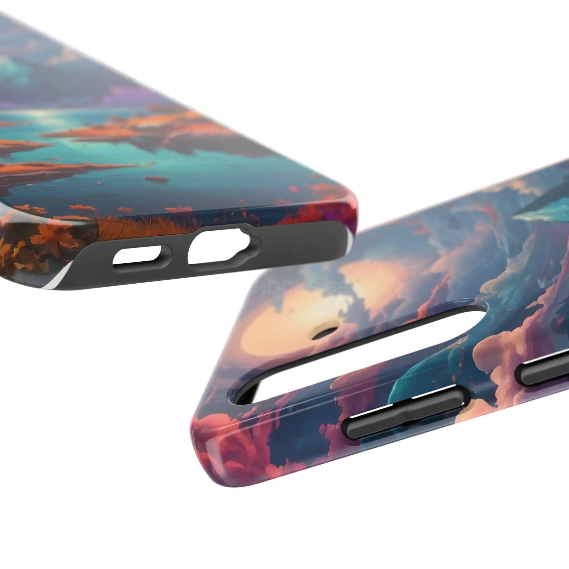 Trippy Landscape Tough Phone Cases | Nature Vibe Outdoor Lovers Gift for Adventurers Ideal for Travel Landscape Design