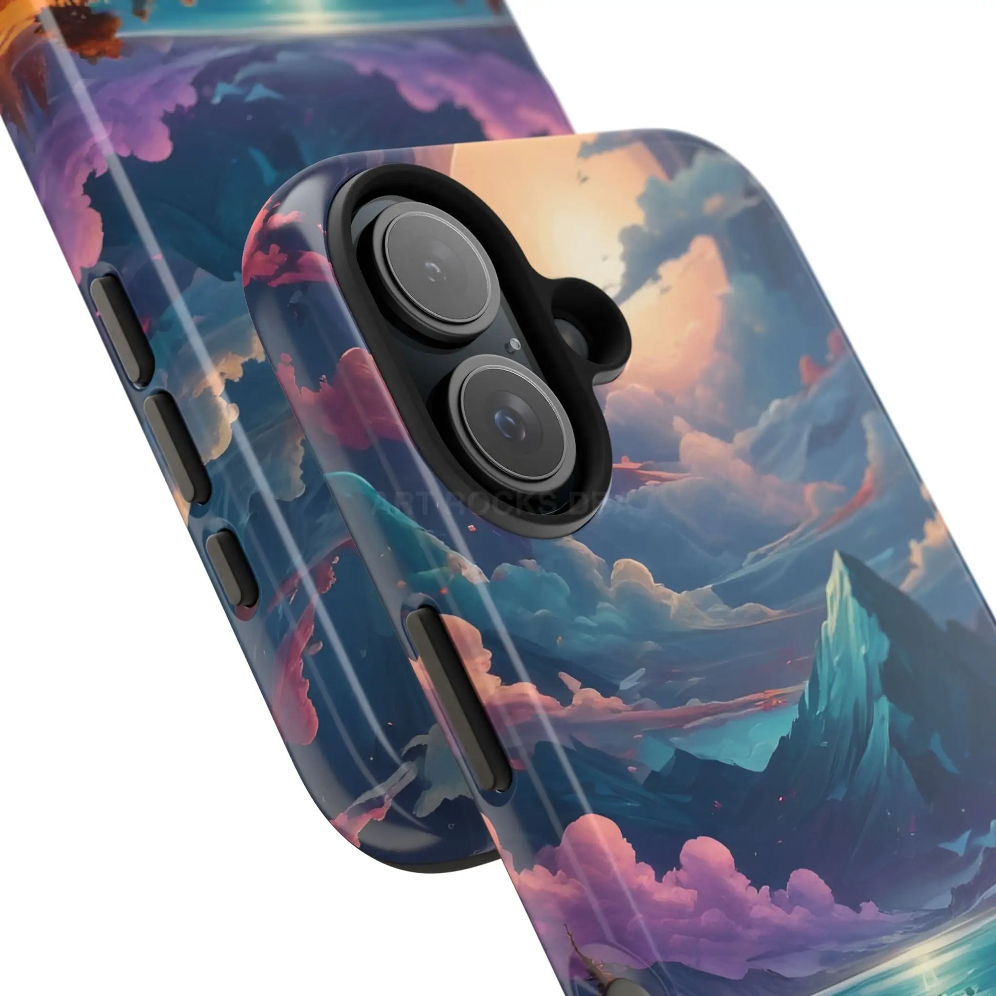 Trippy Landscape Tough Phone Cases | Nature Vibe Outdoor Lovers Gift for Adventurers Ideal for Travel Landscape Design