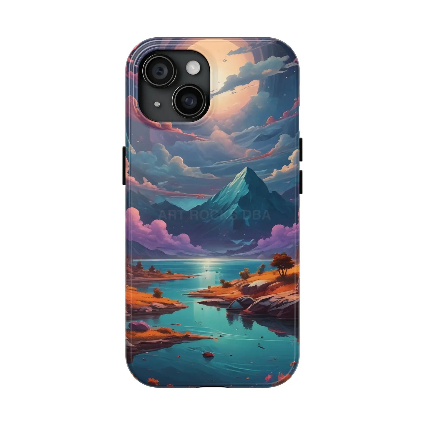 Trippy Landscape Tough Phone Cases | Nature Vibe Outdoor Lovers Gift for Adventurers Ideal for Travel Landscape Design