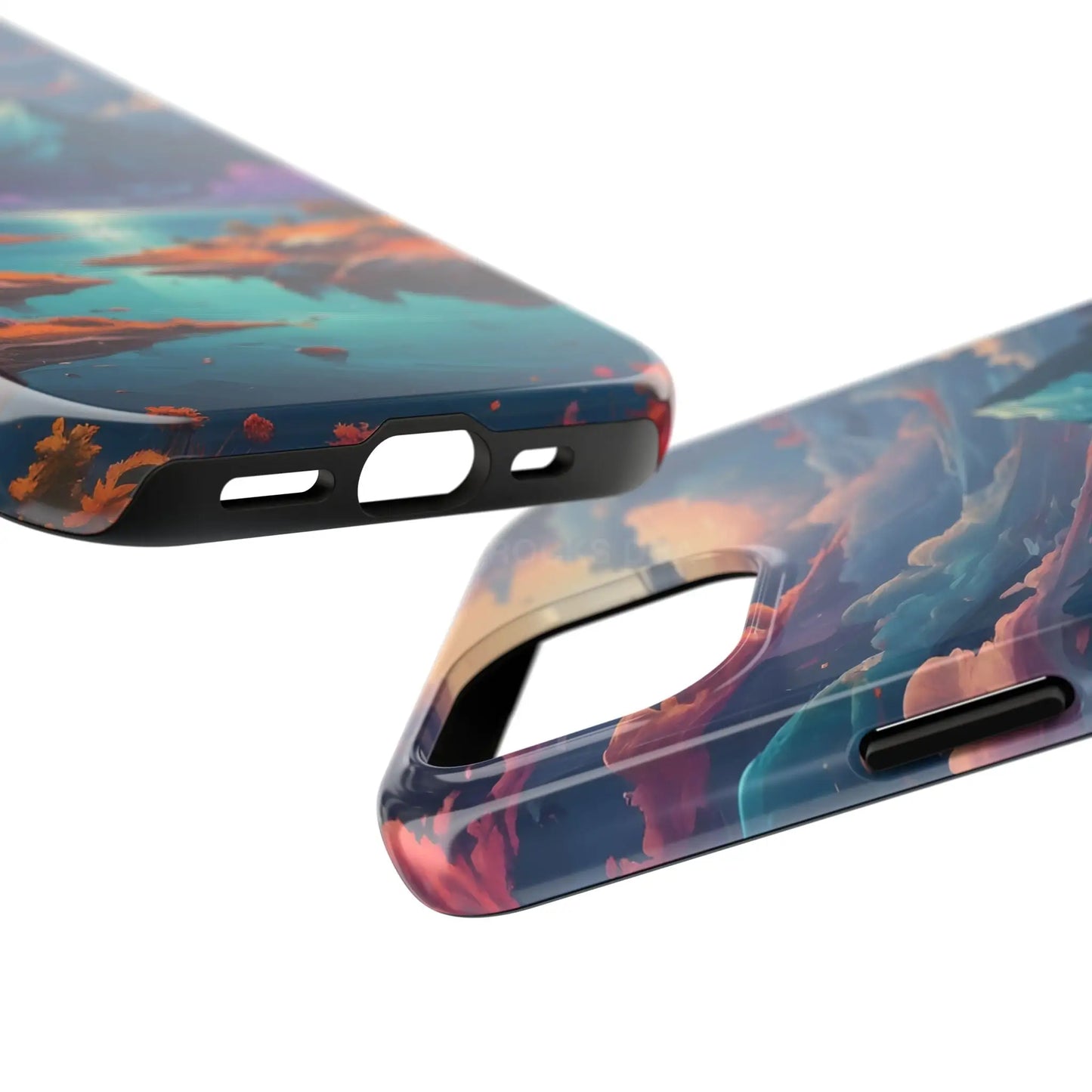 Trippy Landscape Tough Phone Cases | Nature Vibe Outdoor Lovers Gift for Adventurers Ideal for Travel Landscape Design