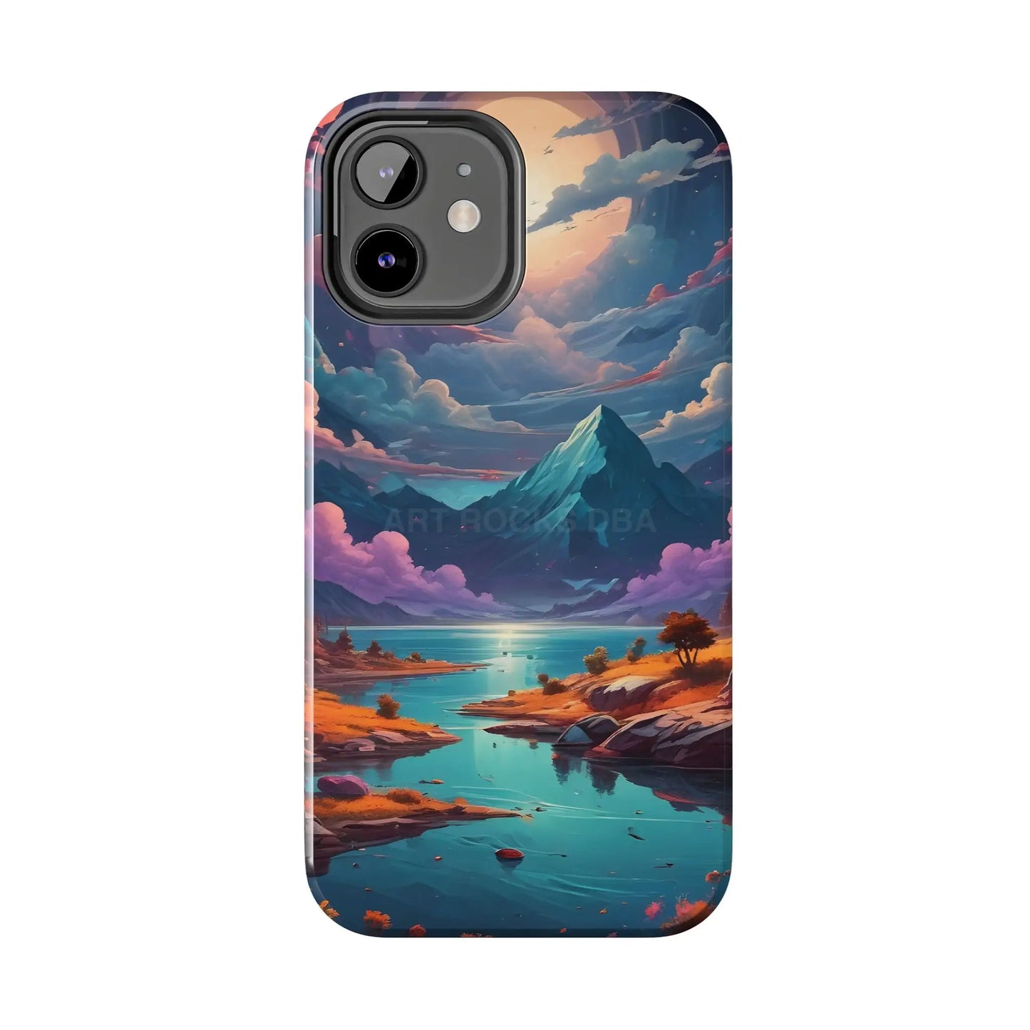 Trippy Landscape Tough Phone Cases | Nature Vibe Outdoor Lovers Gift for Adventurers Ideal for Travel Landscape Design