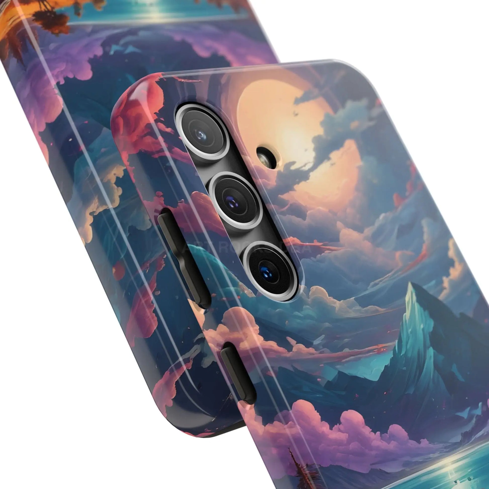 Trippy Landscape Tough Phone Cases | Nature Vibe Outdoor Lovers Gift for Adventurers Ideal for Travel Landscape Design