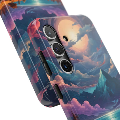 Trippy Landscape Tough Phone Cases | Nature Vibe Outdoor Lovers Gift for Adventurers Ideal for Travel Landscape Design