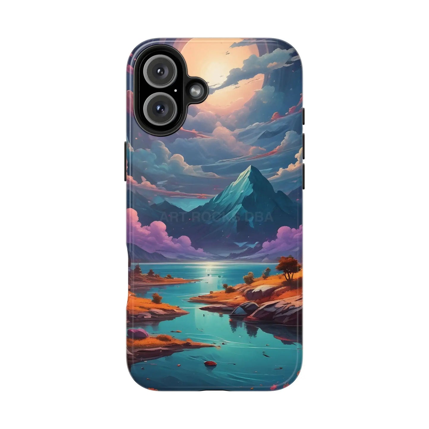 Trippy Landscape Tough Phone Cases | Nature Vibe Outdoor Lovers Gift for Adventurers Ideal for Travel Landscape Design