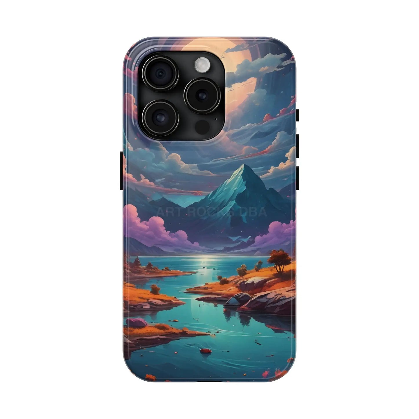 Trippy Landscape Tough Phone Cases | Nature Vibe Outdoor Lovers Gift for Adventurers Ideal for Travel Landscape Design