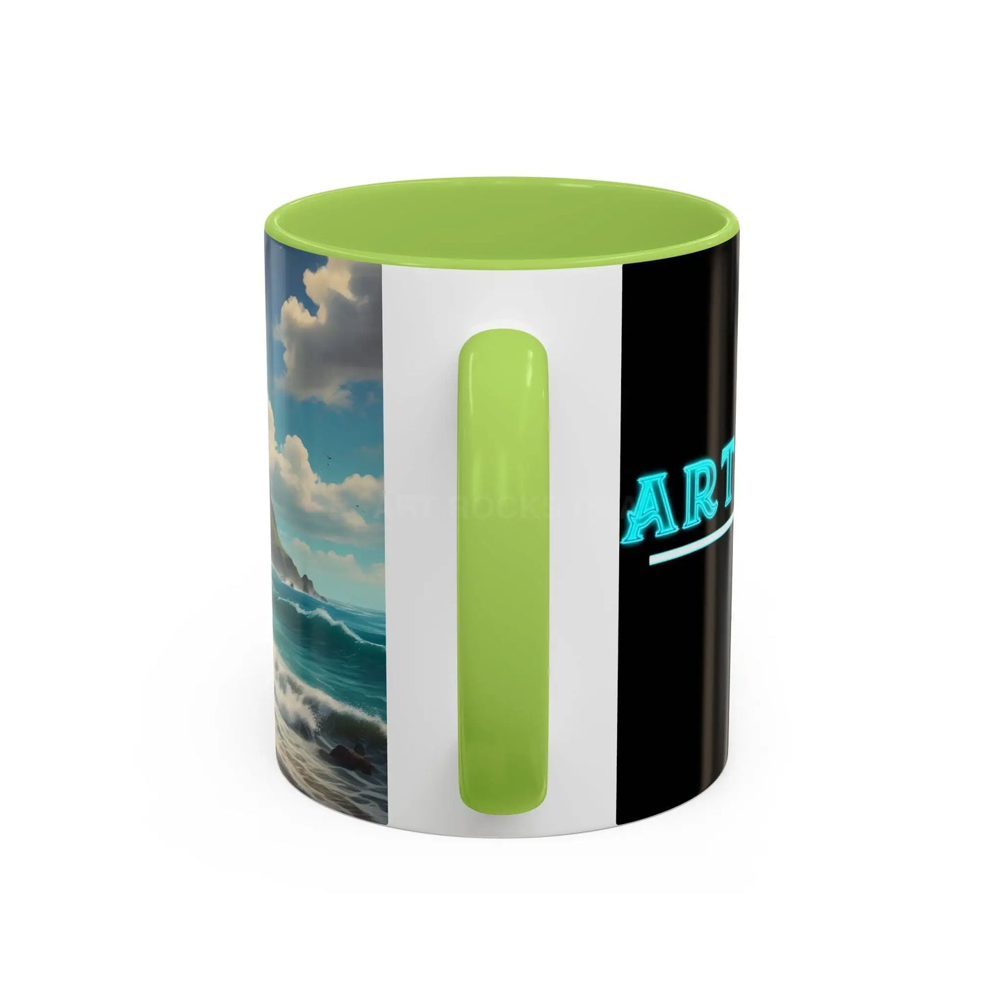 Tropical Beach Coffee Mug — Scenic Ocean View Accent Mug (11/15oz) - Mug