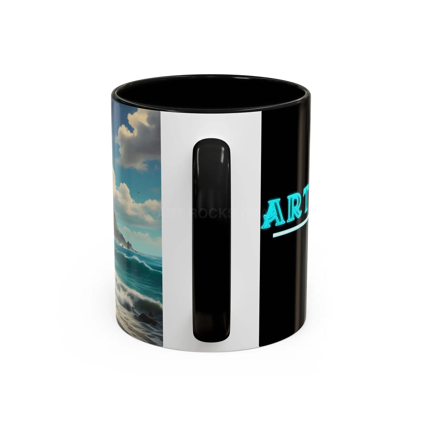 Tropical Beach Coffee Mug — Scenic Ocean View Accent Mug (11/15oz) - Mug