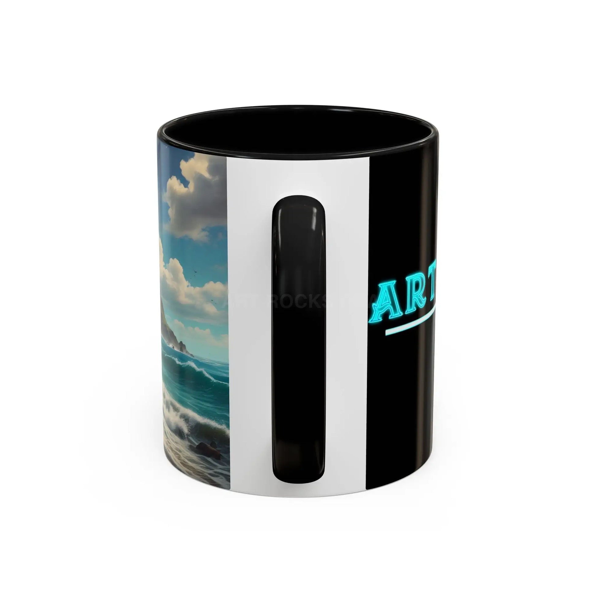 Tropical Beach Coffee Mug — Scenic Ocean View Accent Mug (11/15oz) - Mug