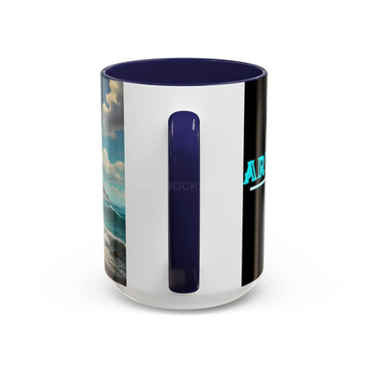 Tropical Beach Coffee Mug — Scenic Ocean View Accent Mug (11/15oz) - Mug