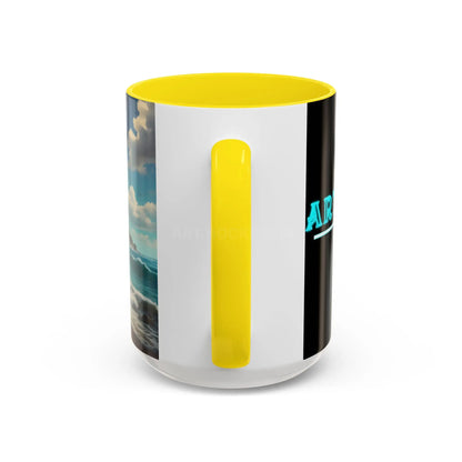 Tropical Beach Coffee Mug — Scenic Ocean View Accent Mug (11/15oz) - Mug